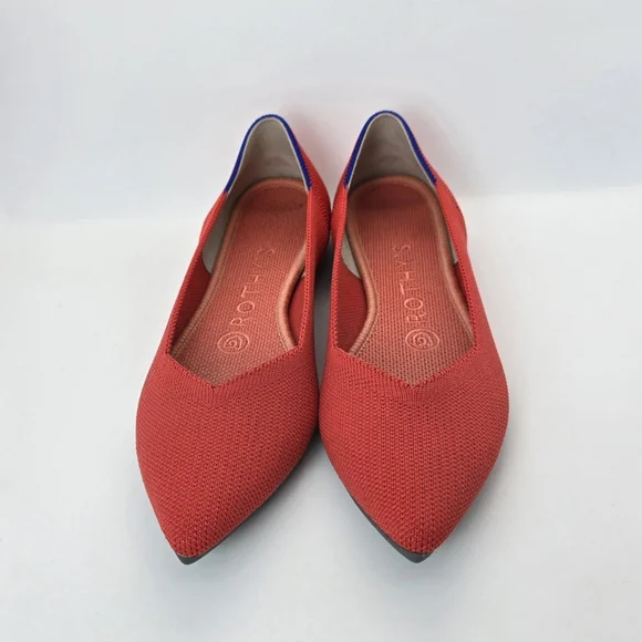 ROTHY'S Poppy Red Flats 6.5 - Picture 7 of 8